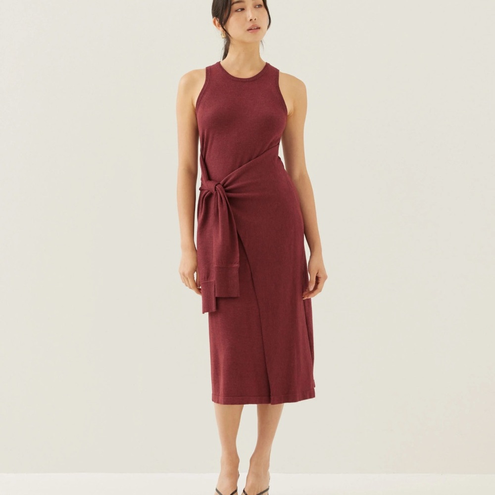 Love Bonito Sweater Midi Wrap Dress
